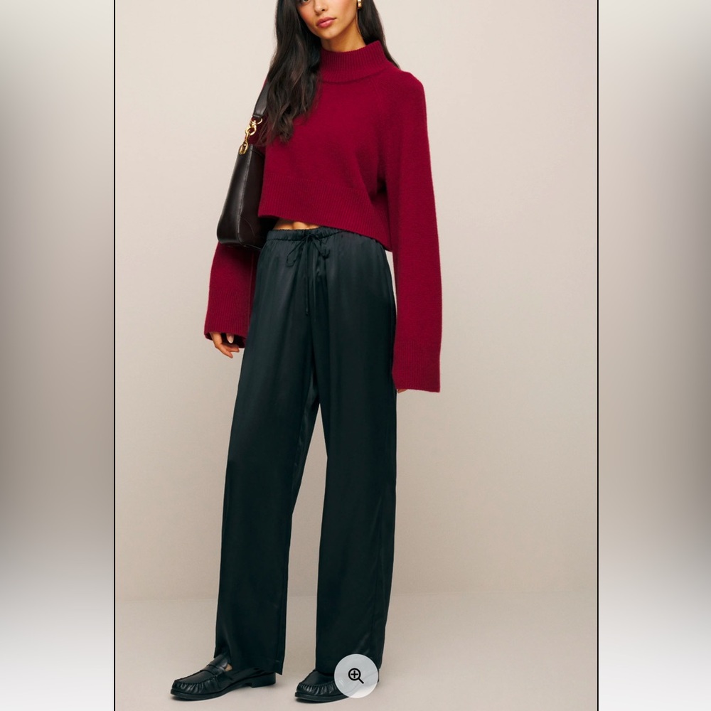 Reformation Petites Olina Silk Pants
